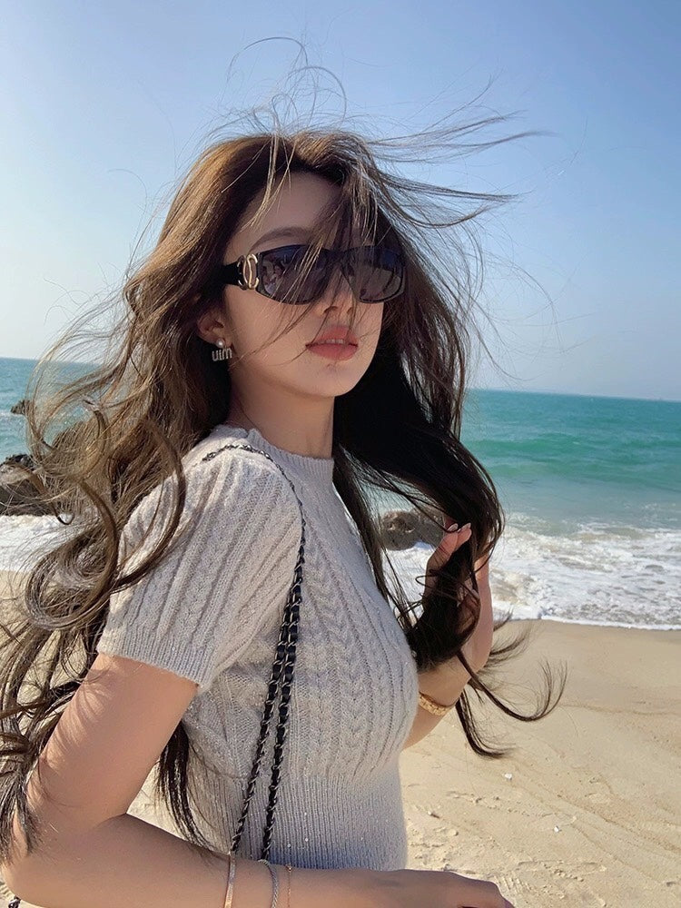 보스 악세사리 / 미우미우 여성 진주 알파벳 귀걸이