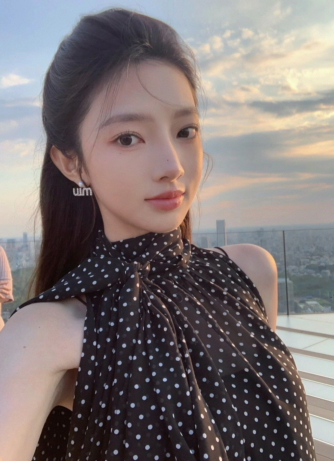보스 악세사리 / 미우미우 여성 진주 알파벳 귀걸이
