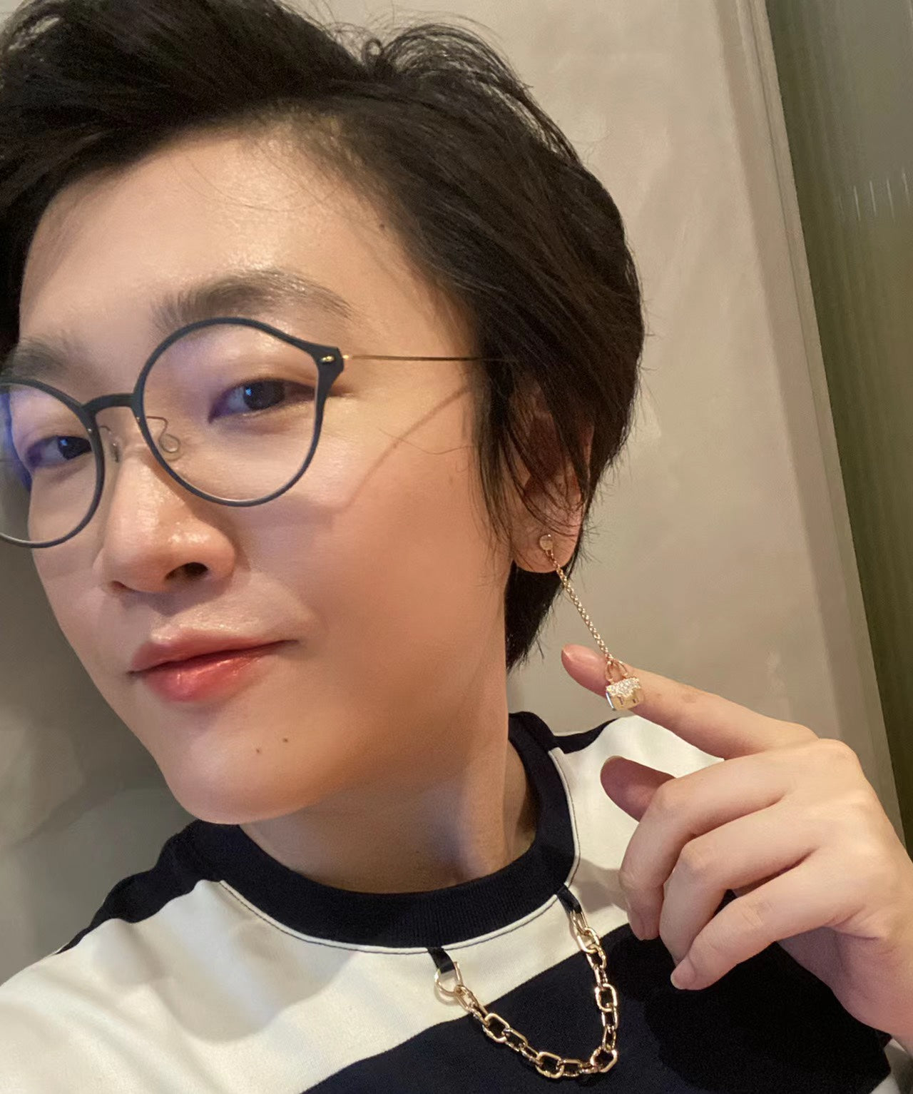 보스 악세사리 / 에르메스 비대칭 귀걸이