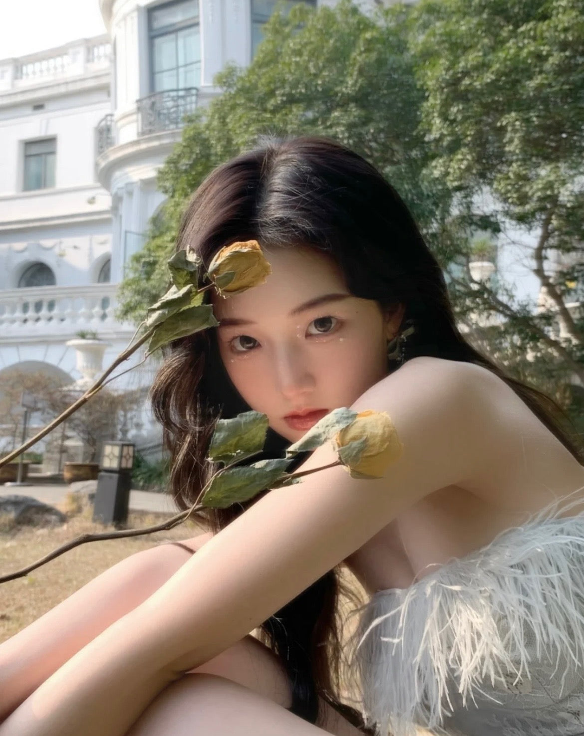 보스 악세사리 / 미우미우 여성 리본 귀걸이