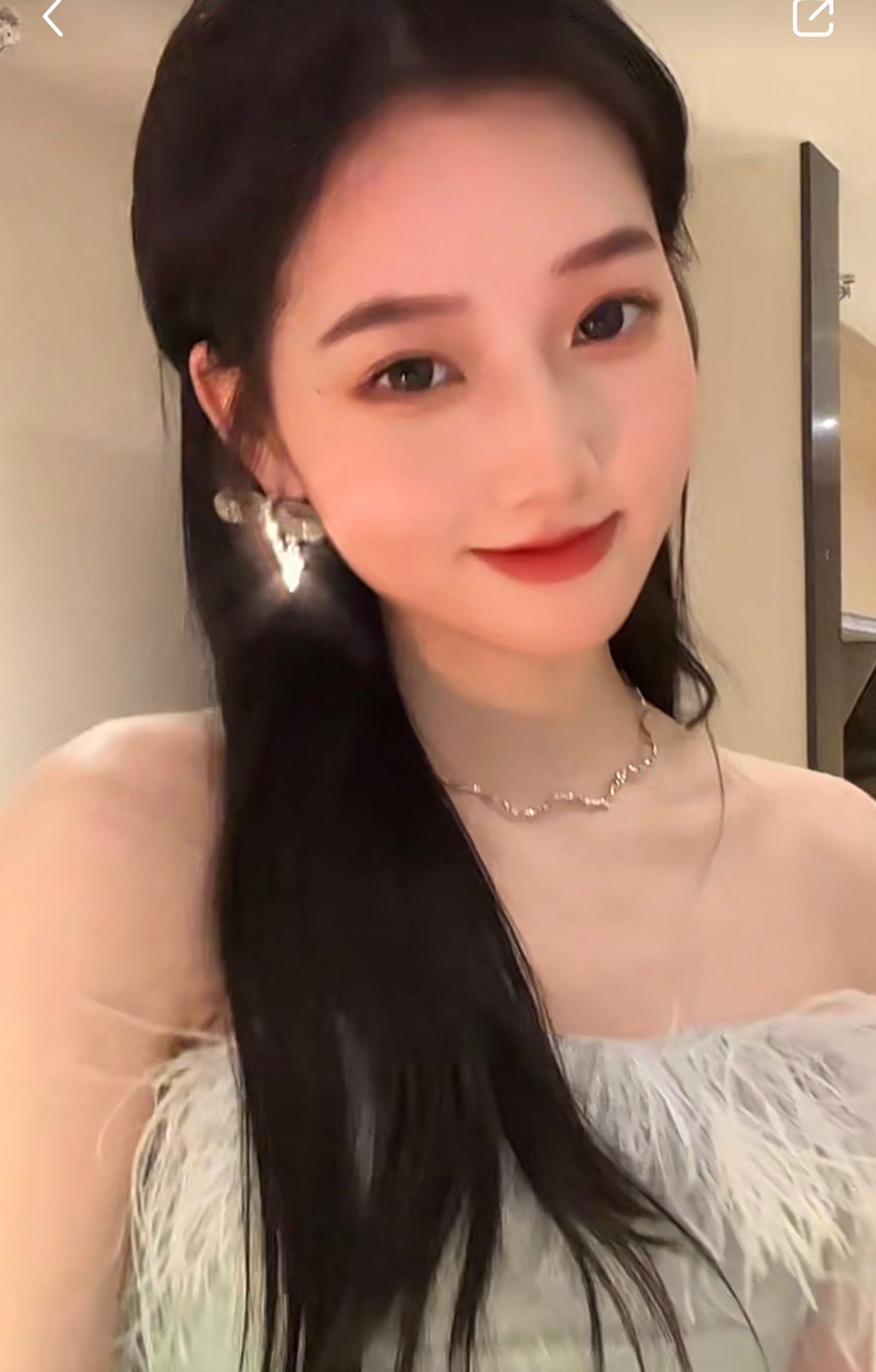 보스 악세사리 / 미우미우 여성 리본 귀걸이