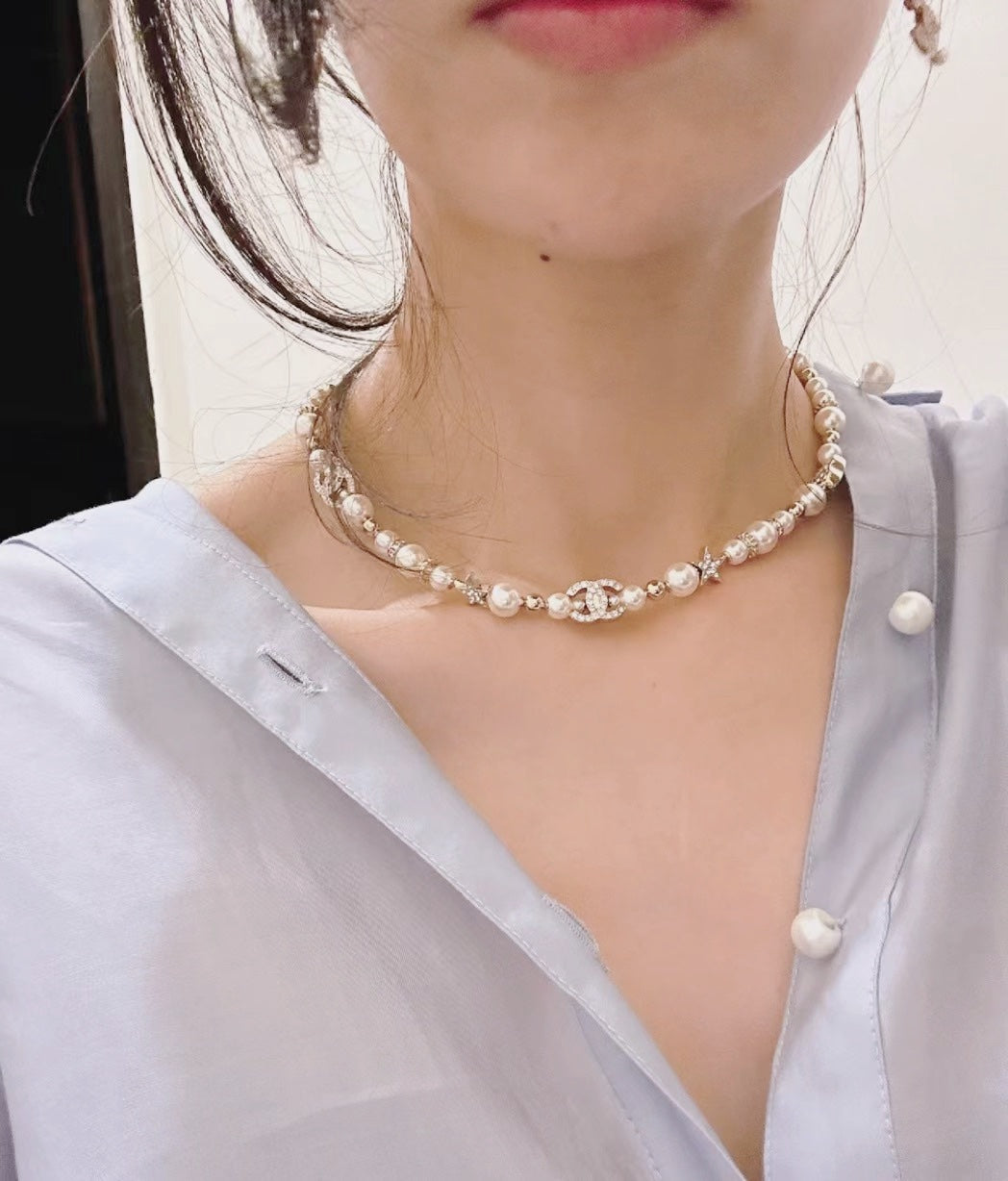 보스 악세사리 / 샤넬 진주 목걸이