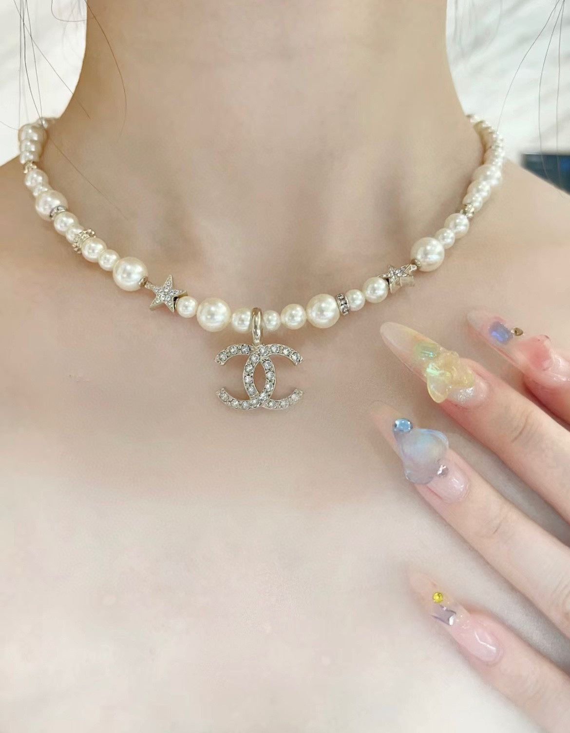 보스 악세사리 / 샤넬 진주 목걸이