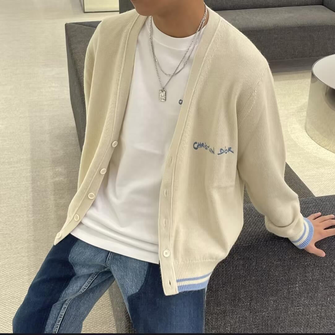 R공장 / 디올 남성 여성 니트 카디건
