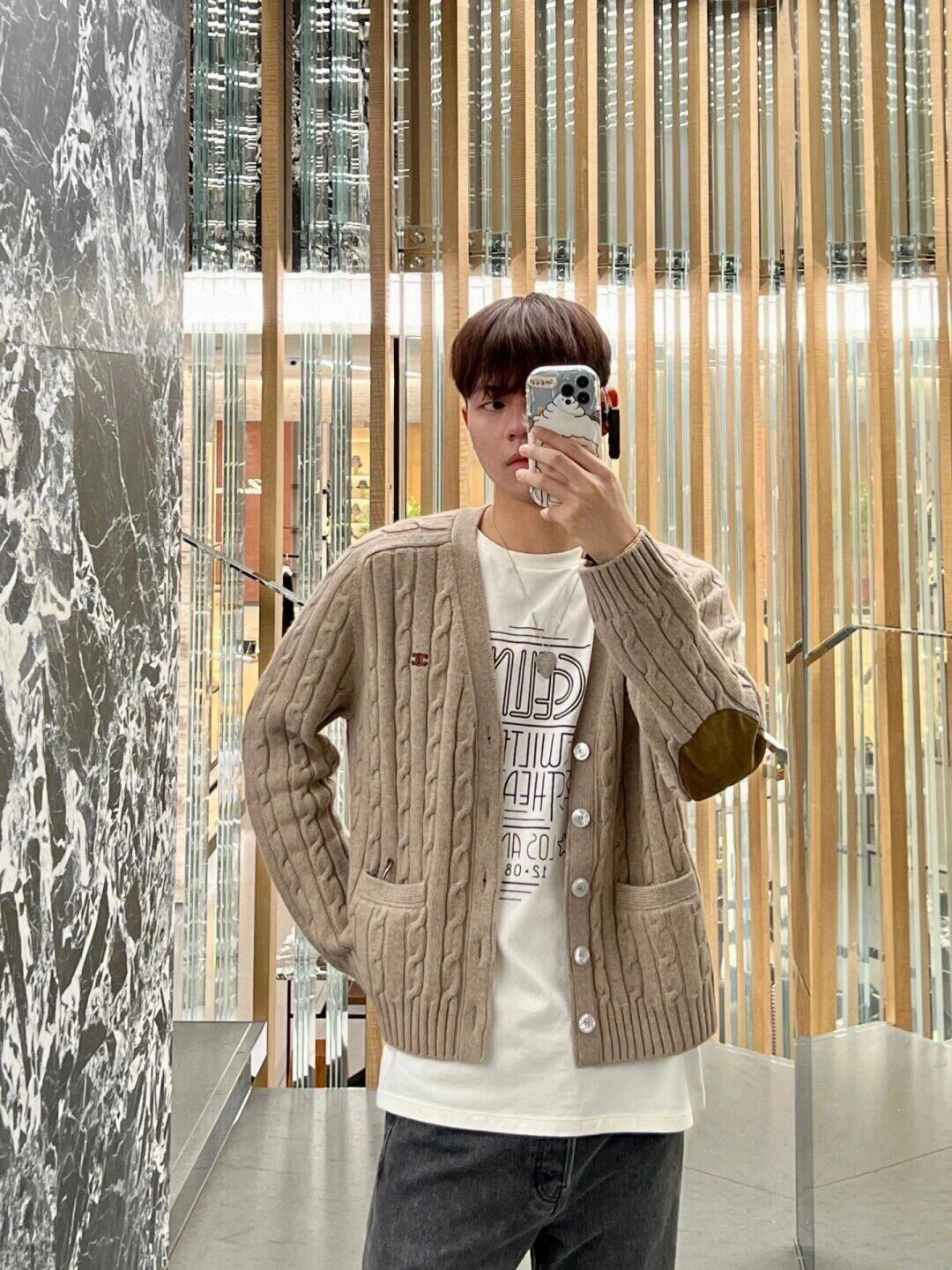 R공장 / 셀린느 남성 니트 가디건