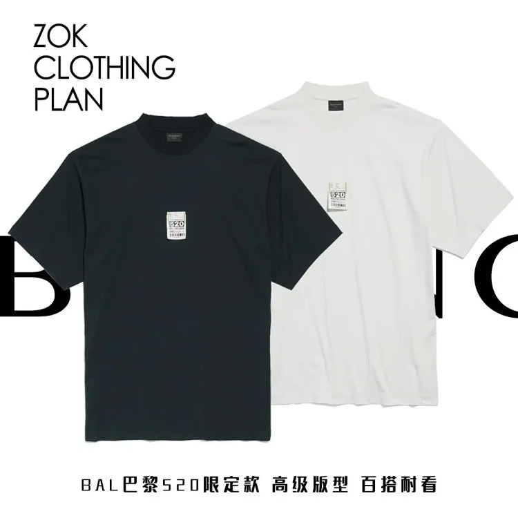 zok 공장 / 발렌시아가 남성 여성 반팔 티셔츠