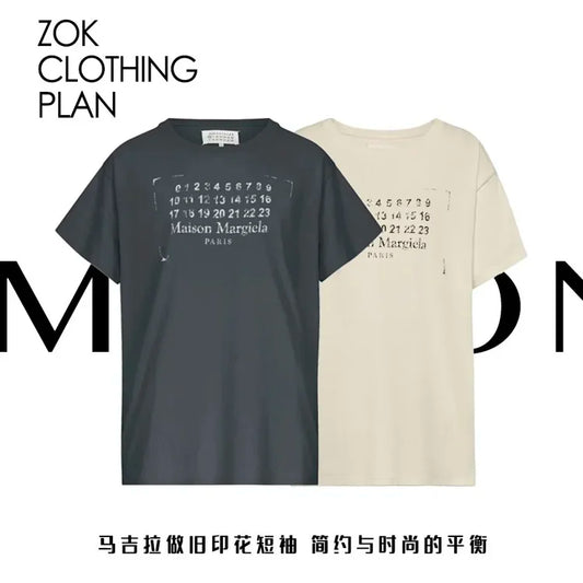 zok 공장 / 메종마르지엘라 남성 반팔 티셔츠