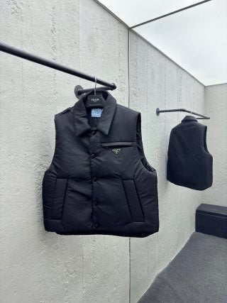 체인2호/프라다 터틀넥 나일론 면복 조끼