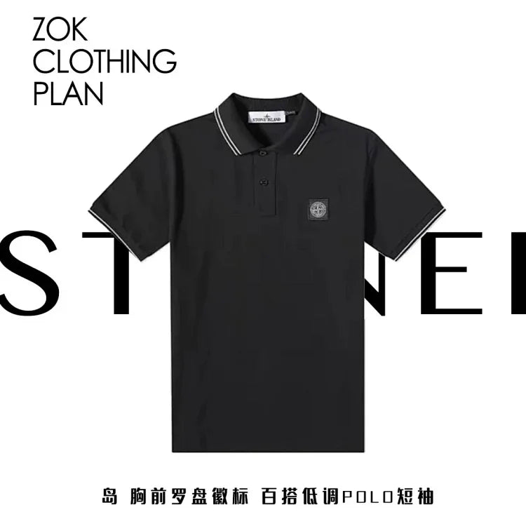 zok 공장 / 스톤아일랜드 남성 폴로넥 반팔 셔츠