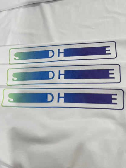 탑솔리드옴므 / 솔리드옴므  루즈핏 자수 라운드 프린트 티셔츠