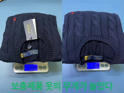 탑폴로 / 폴로 니트 스웨터 , 클래식 트위스트면 니트 스웨터