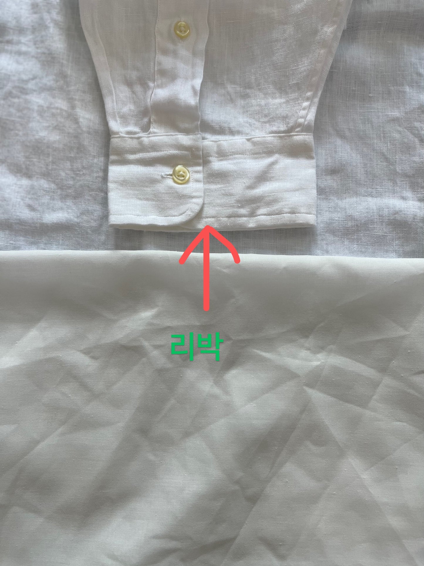 탑폴로 / 폴로 린넨 셔츠 , 클래식한 핏 화이트 린넨 셔츠
