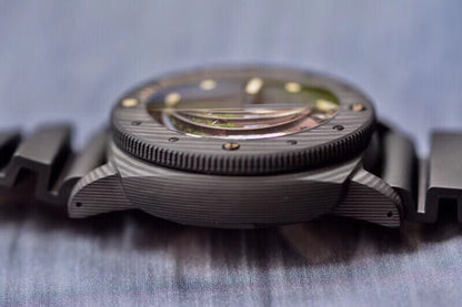 VS공장 V3 파네라이 PAM616 카보덱 블루 로고 블랙 러버스트랩