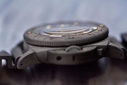 VS공장 V3 파네라이 PAM616 카보덱 블루 로고 블랙 러버스트랩