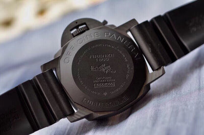 VS공장 V3 파네라이 PAM616 카보덱 블루 로고 블랙 러버스트랩