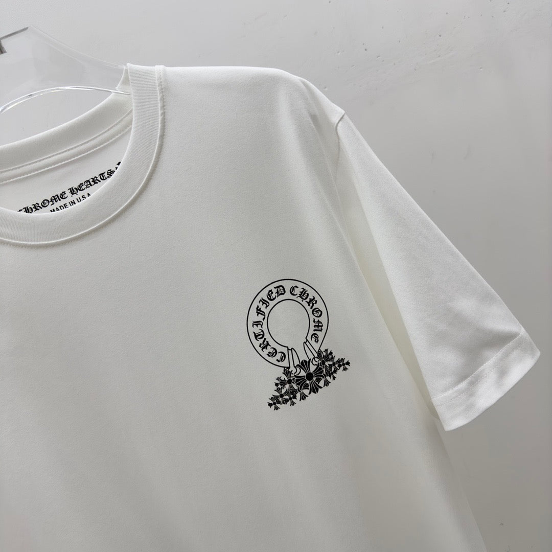 ZB / 크롬하츠 오리지널 밑단 크로커다일 반팔 티셔츠 Tee