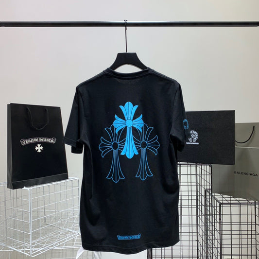 ZB / 크롬하츠 오리지널 아이스블루 십자가 팔티셔츠 Tee