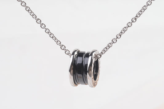 BVLGARI® 🇮🇹자선 스타일 연예인 블랙 세라믹 목걸이