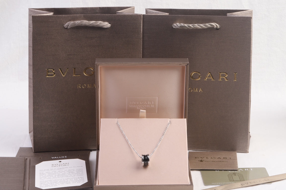 BVLGARI® 🇮🇹자선 스타일 연예인 블랙 세라믹 목걸이