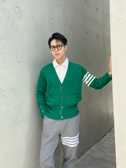 TJ / 톰브라운 포레스트 그린 캐시미어 가디건