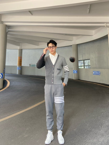 TJ / 톰브라운 컬러 블록 코튼 가디건