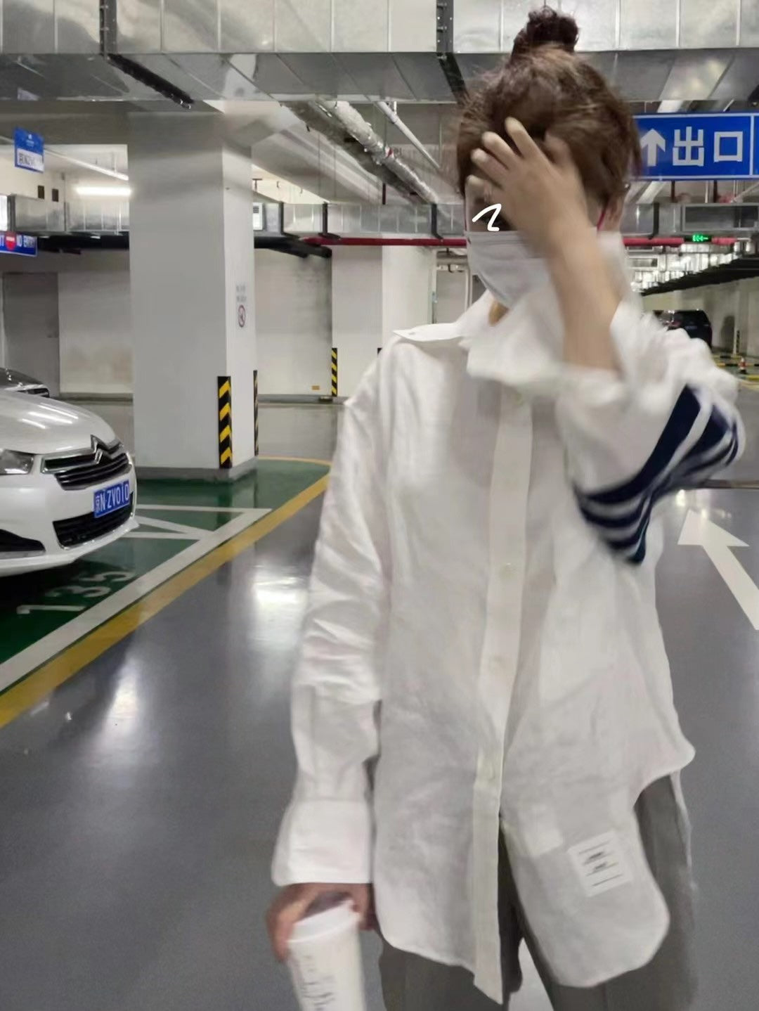 TJ / 톰브라운 린넨 오버핏 여성 셔츠 자켓