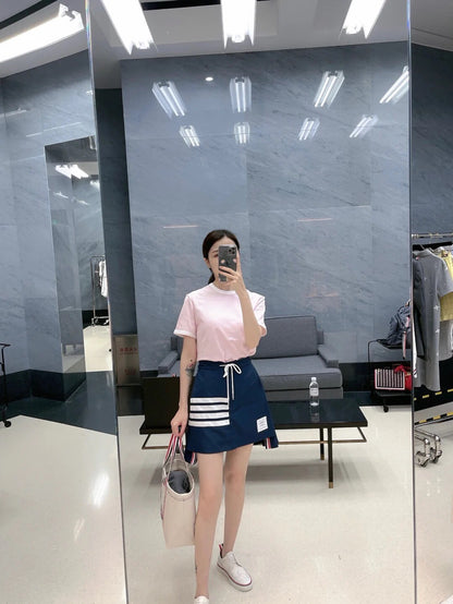 TJ / 톰브라운 삼선 포인트 반팔 티셔츠
