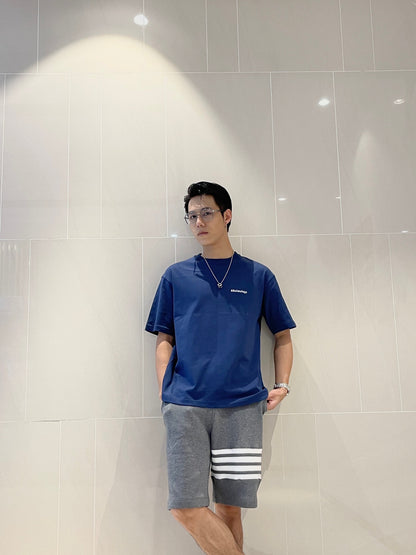 TJ / 발렌시아가 더블B 스몰 로고 자수 반팔 티셔츠