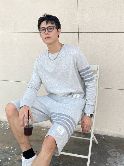 TJ / 톰브라운 뉴 컬러 브라이트 그레이 스웨트 시리즈    (맨투맨/후드집업/바지/반바지)