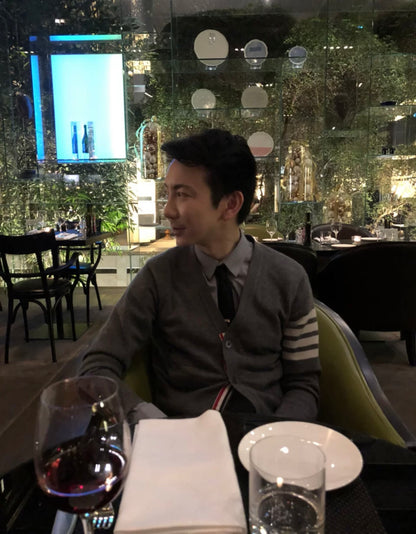 TJ / 톰브라운 캐시미어 100% 4버튼 가디건