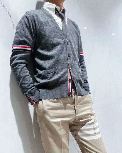 TJ / 톰브라운 울 브이넥 가디