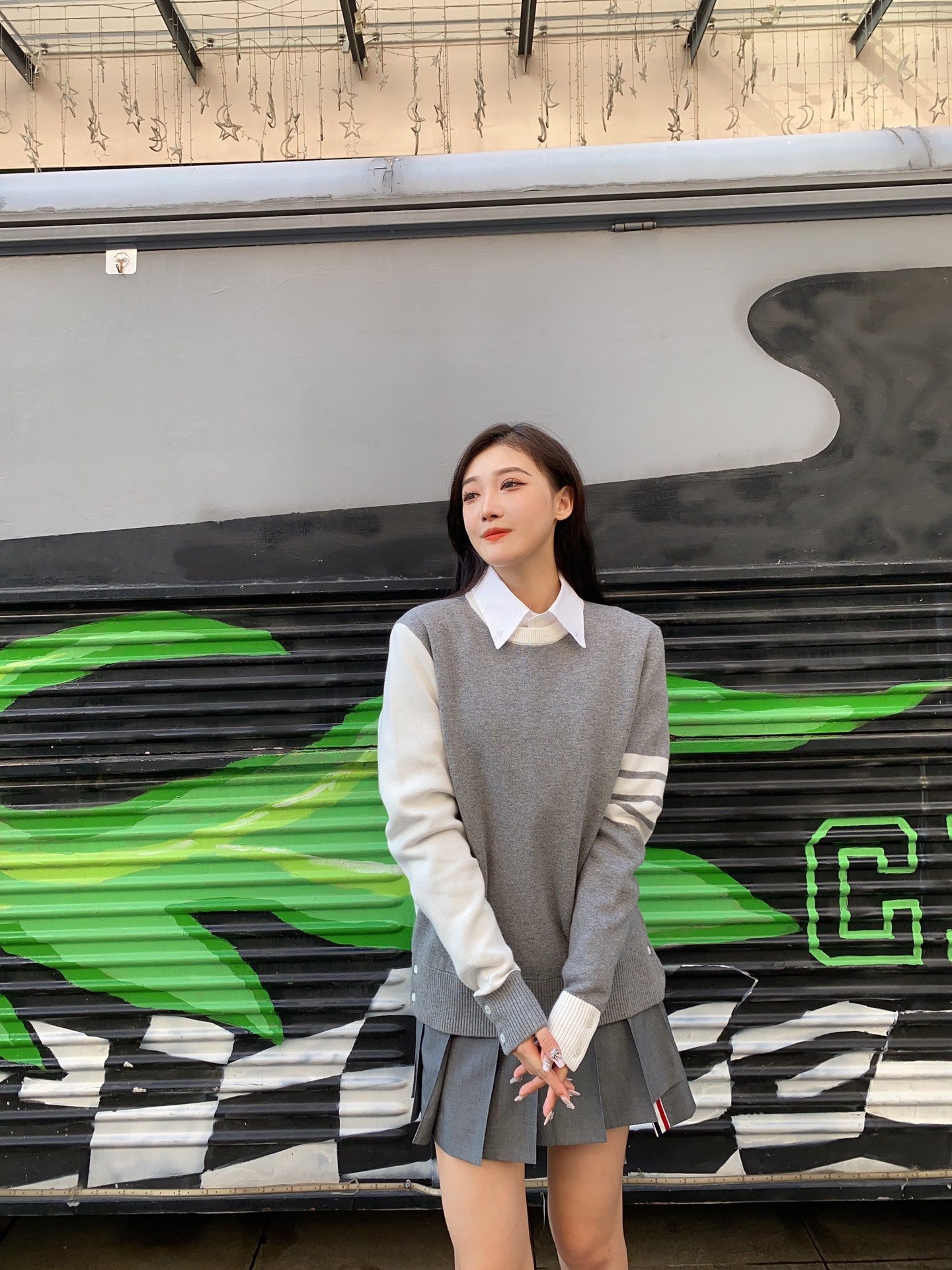 TJ / 톰브라운 스틱맨 시리즈 퓨어 코튼 스웨터