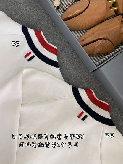 TJ / 톰브라운 인타르시아 스트라이프 보머 재킷