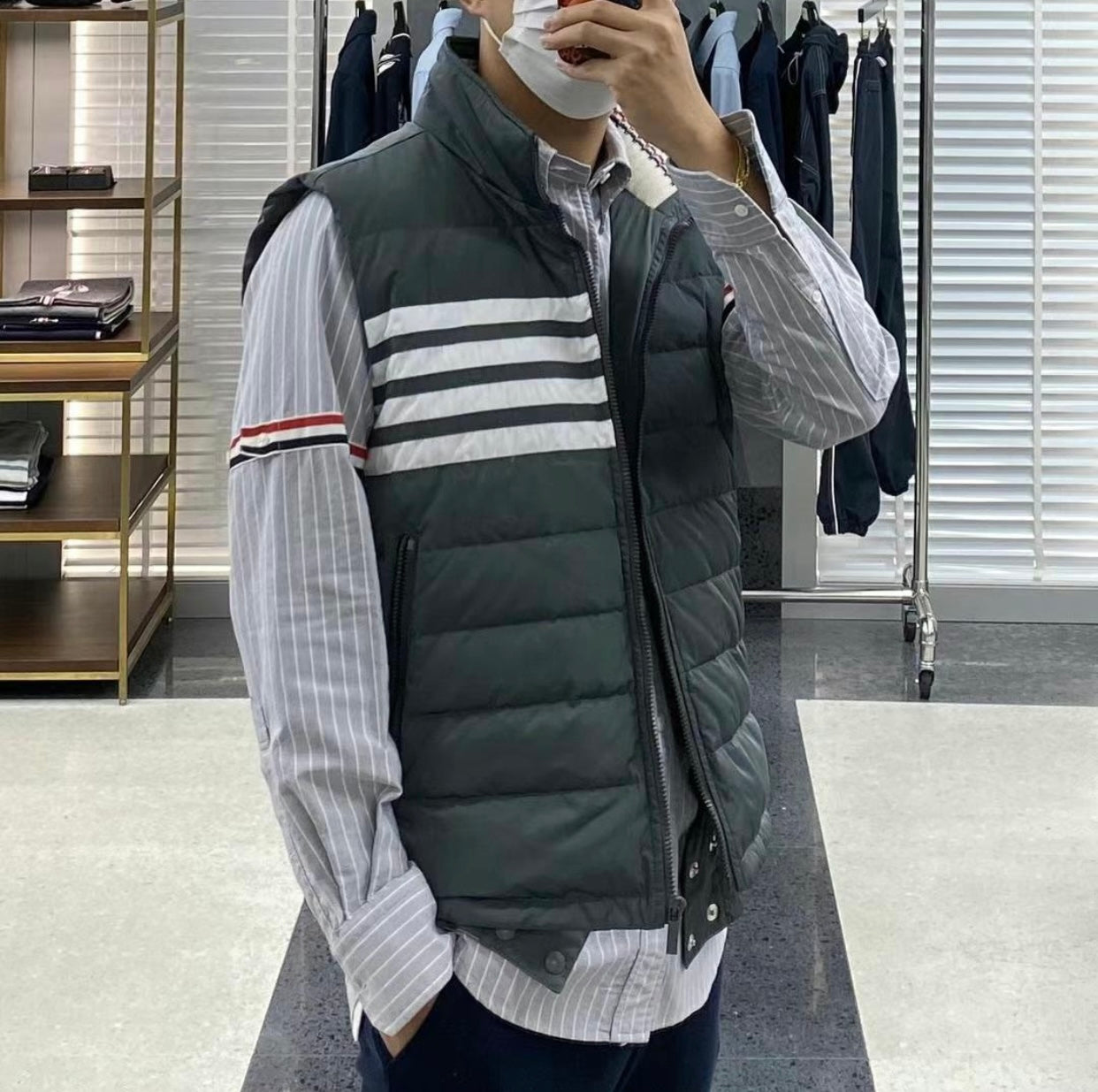 TJ / 톰브라운 퓨어 코튼 스트라이프 옥스퍼드 셔츠