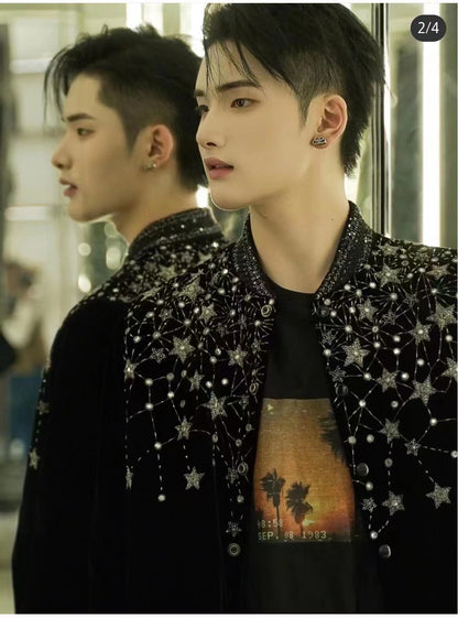 체인2호 / 입생로랑 벨벳 자켓,  SAINT LAURENT SLP Saint Laurent