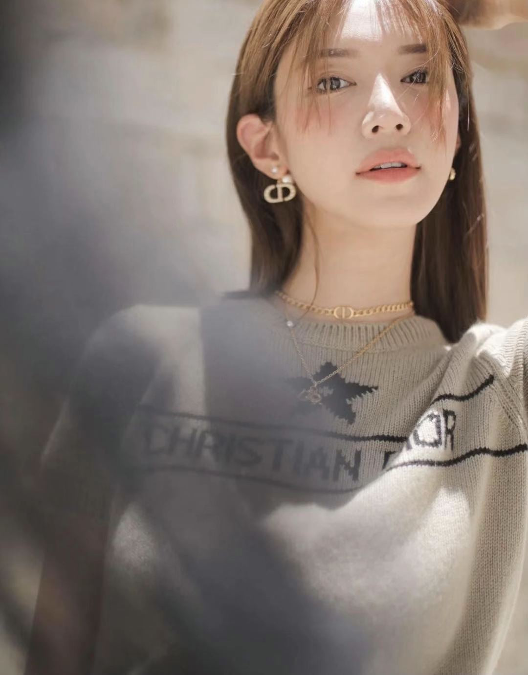 TJ / 디올 캐시미어 반팔스웨터🤎카키