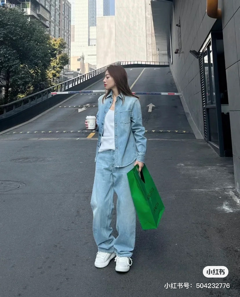 대리석 / 보테가베네타 라이트블루 데님 셔츠