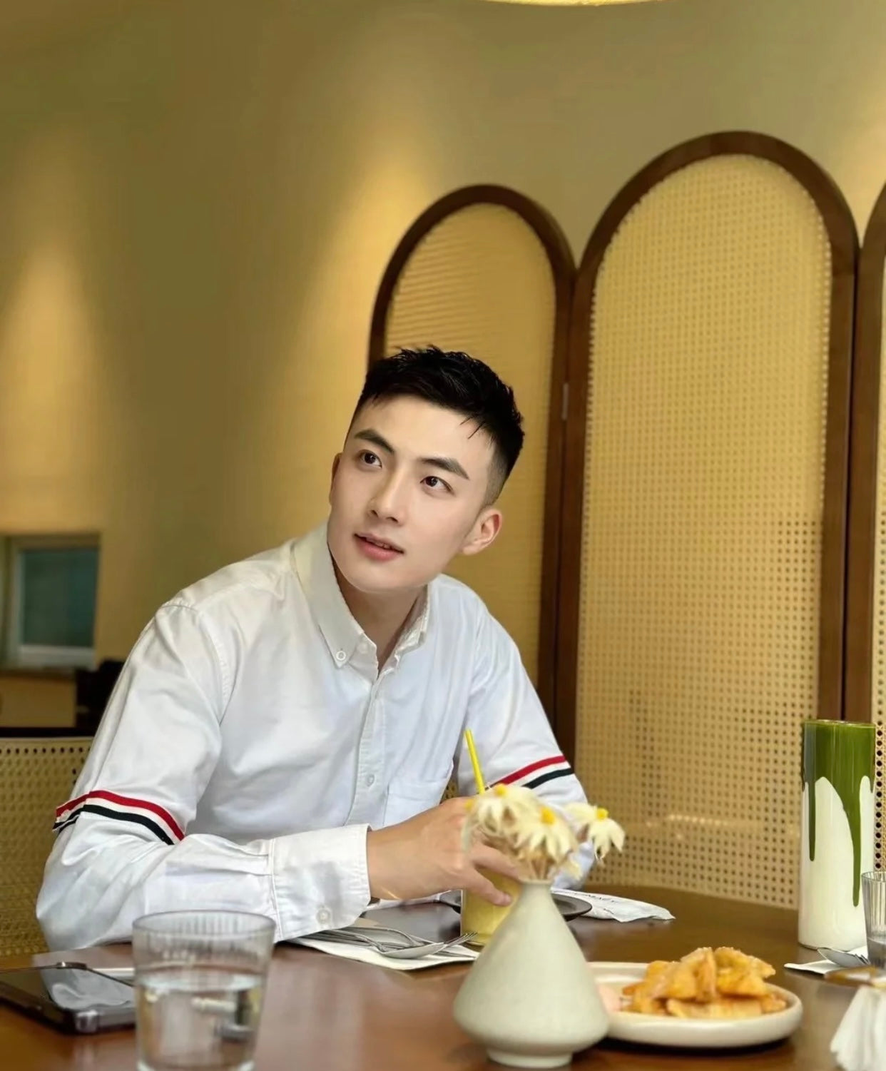 TJ / 톰브라운 클래식 더블 암밴드 포플린 셔츠