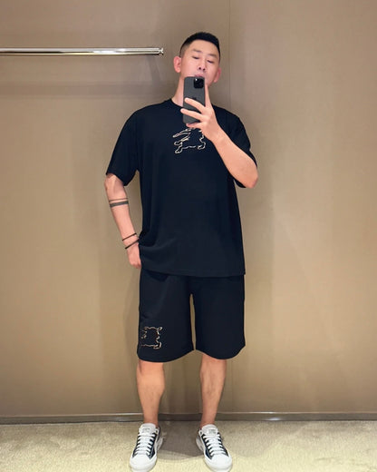 TJ / 버버리 𝗕𝗨𝗥𝗕𝗘𝗥𝗥𝗬 체크무늬 승마면 반바지