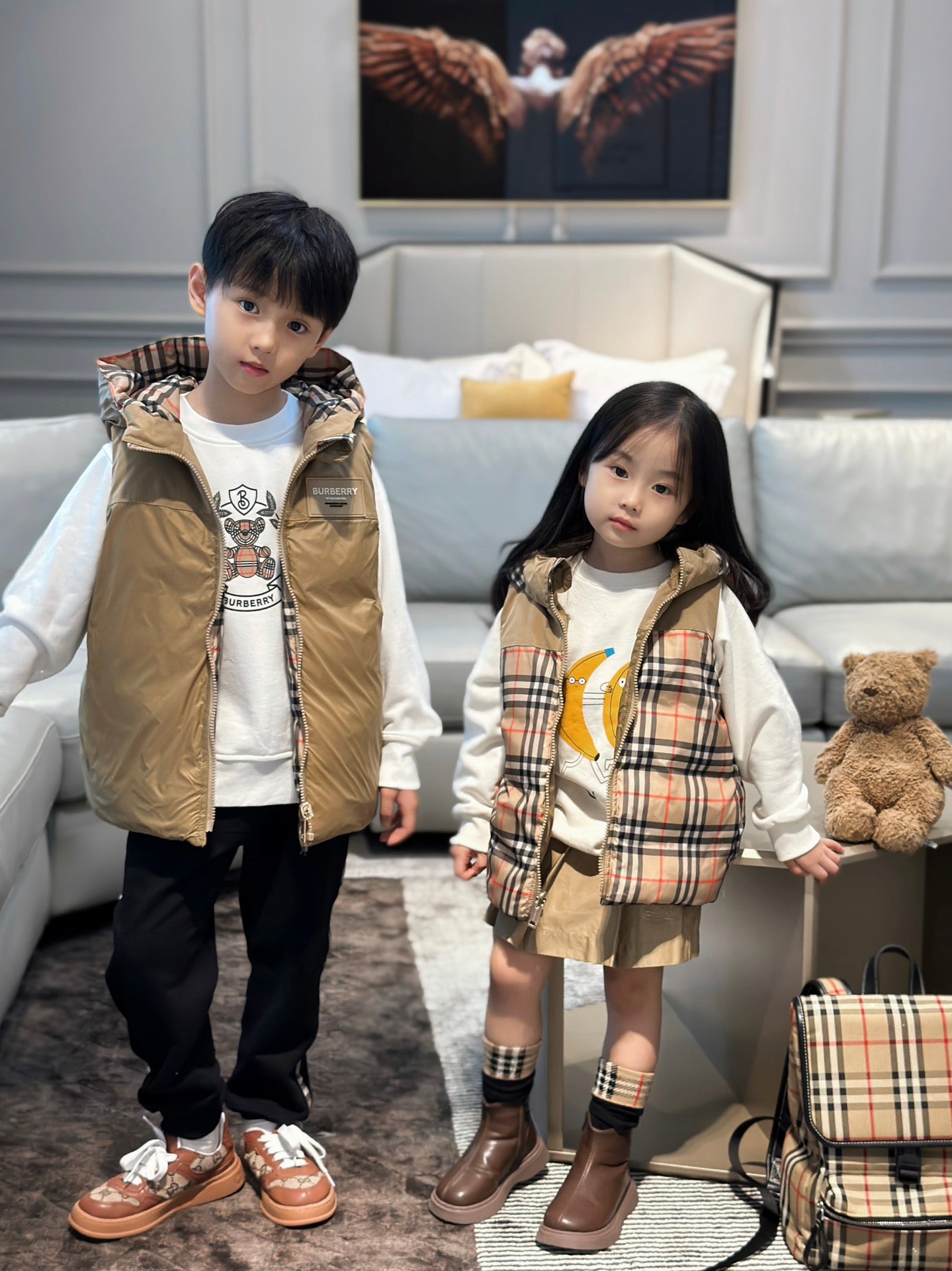 AA / 버버리 패딩 조끼