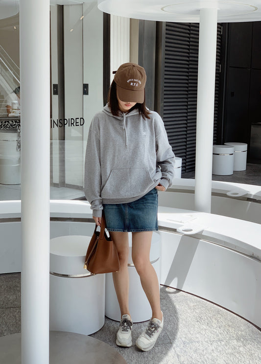 대리석 / 센린느 면 + 캐시미어 후드티