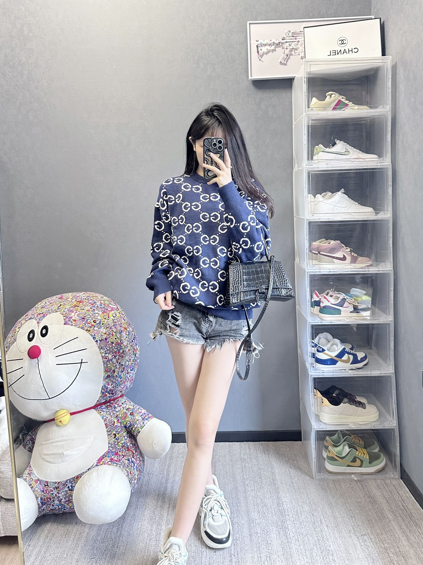 체인2호 / 구찌 더블 G 자카드 크루넥 스웨터