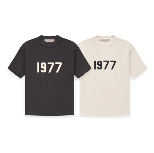 BY FOG ESSENTIALS8 시즌 재선 1977 루즈핏 기모 프린트 반팔=