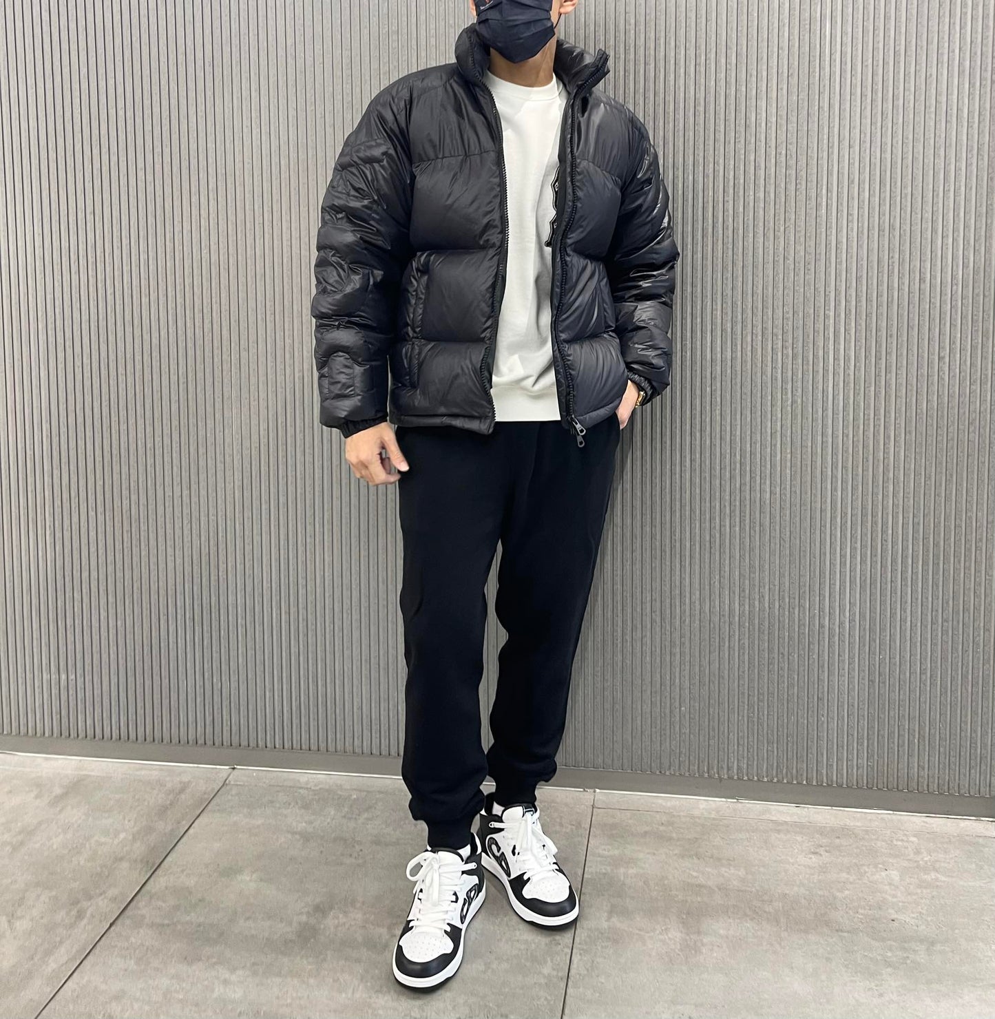 대리석 / 버버리 로고 퀼티드 슬리브 다운 패딩