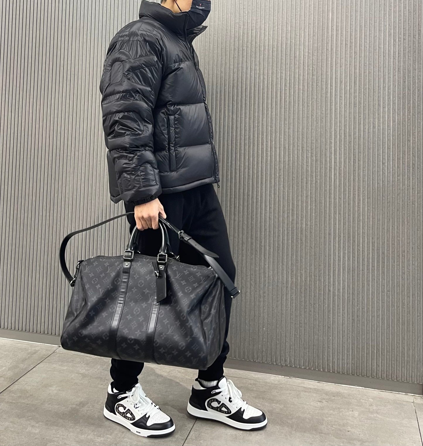 대리석 / 버버리 로고 퀼티드 슬리브 다운 패딩