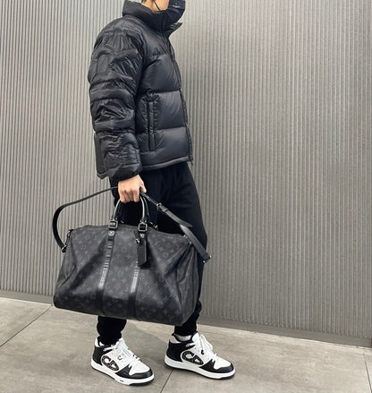 대리석 / 버버리 로고 퀼티드 슬리브 다운 패딩