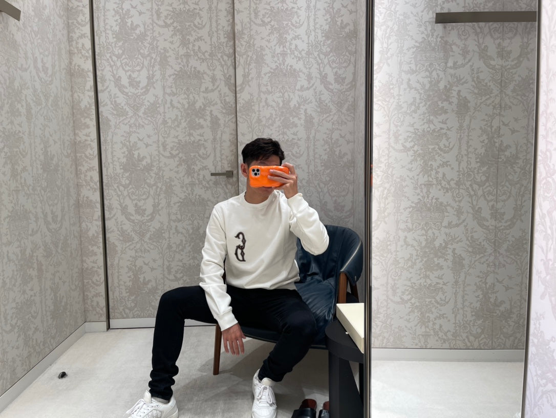 대리석 / 디올 자수 스웨트 맨투맨