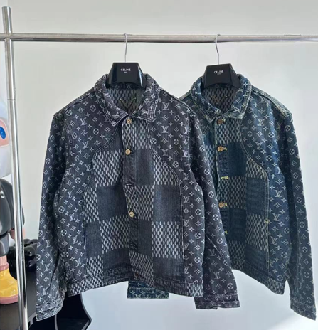 체인2호 / 루이비통 자켓, 1V/Louis x Nigo 조인트 자카드 데님 재킷