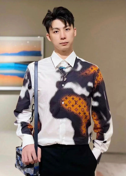 체인2호 / 루이비통 셔츠, 루이비통/Louis Vuitton 23FW 픽셀 프린트 셔츠 재킷