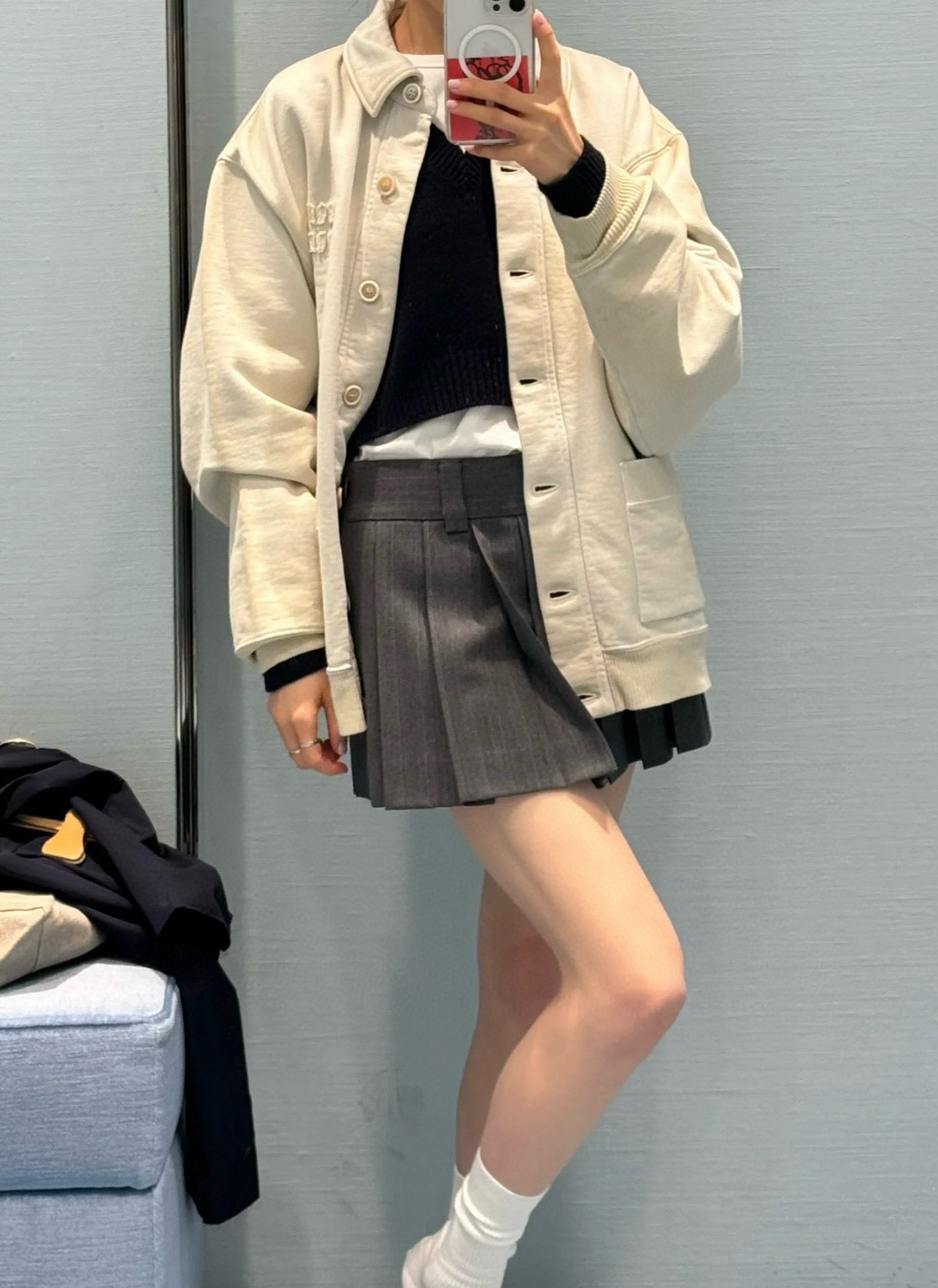 gw/미우미우 남여 면 재킷